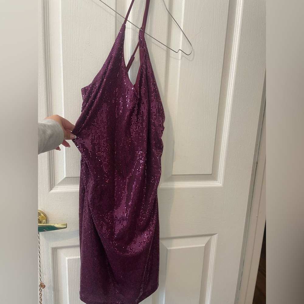 PURPLE MINI DRESS